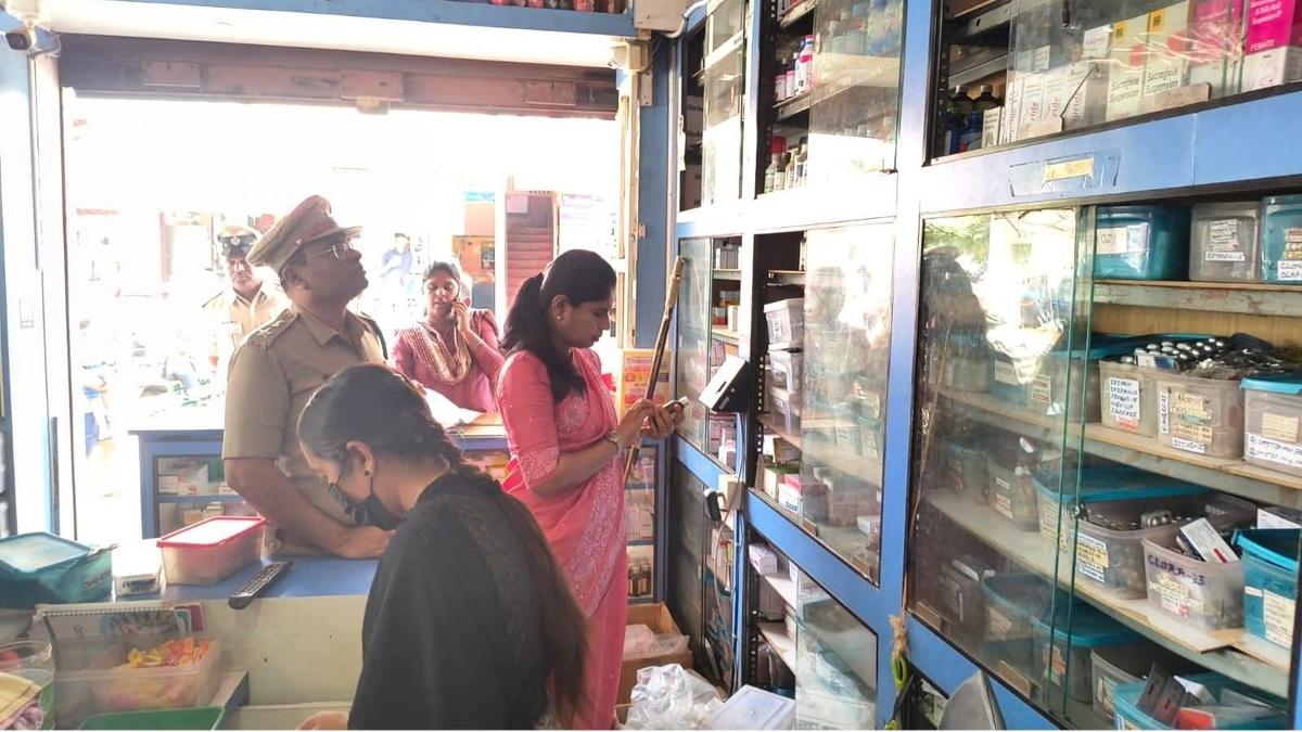 DC and SP conduct surprise inspections of medical shops in Chamarajanagar