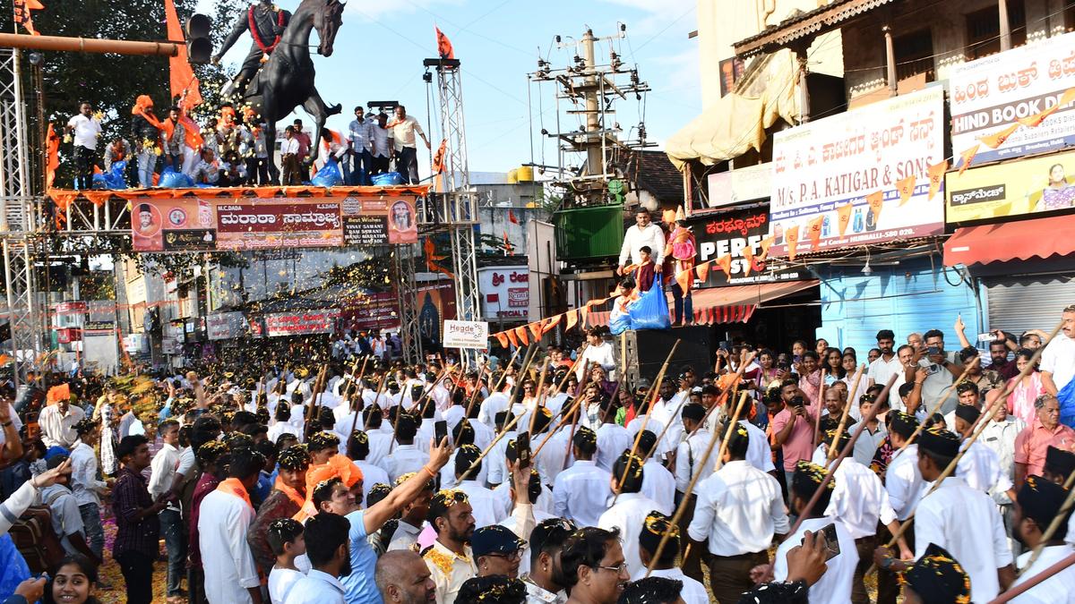 RSS route march attracts more participants during centenary year celebrations