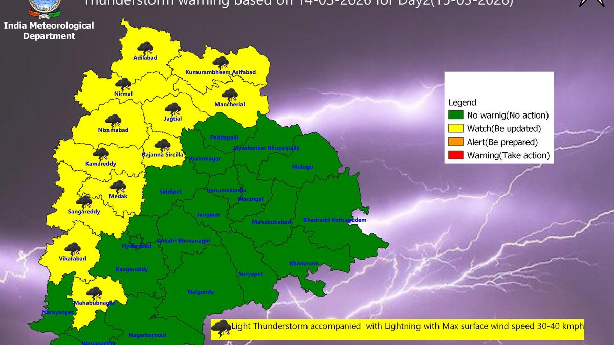 Thunderstorm warning for 17 districts today