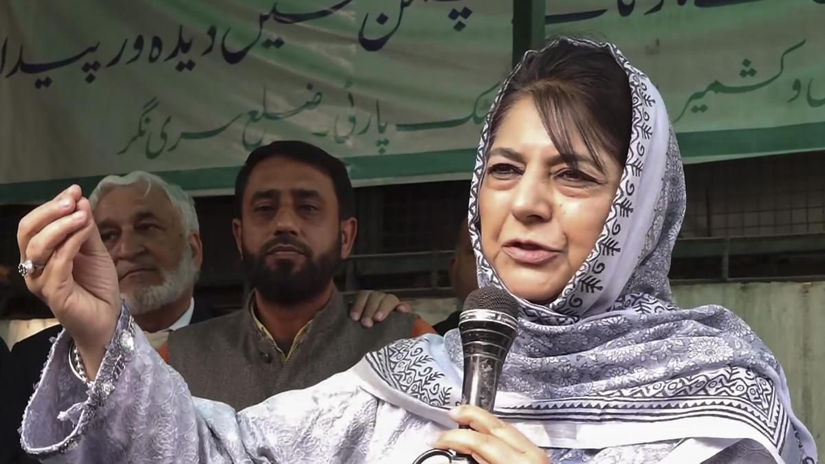 Govt promised to replace stones with laptops, but Kashmiri youth pushed to become suicide bomber: Mehbooba