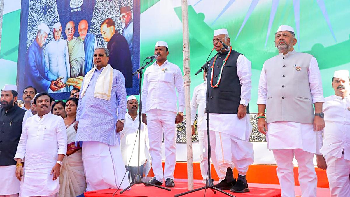 AICC president Mallikarjun Kharge calls BJP leaders ‘dwellers of hell’ who did nothing for independence