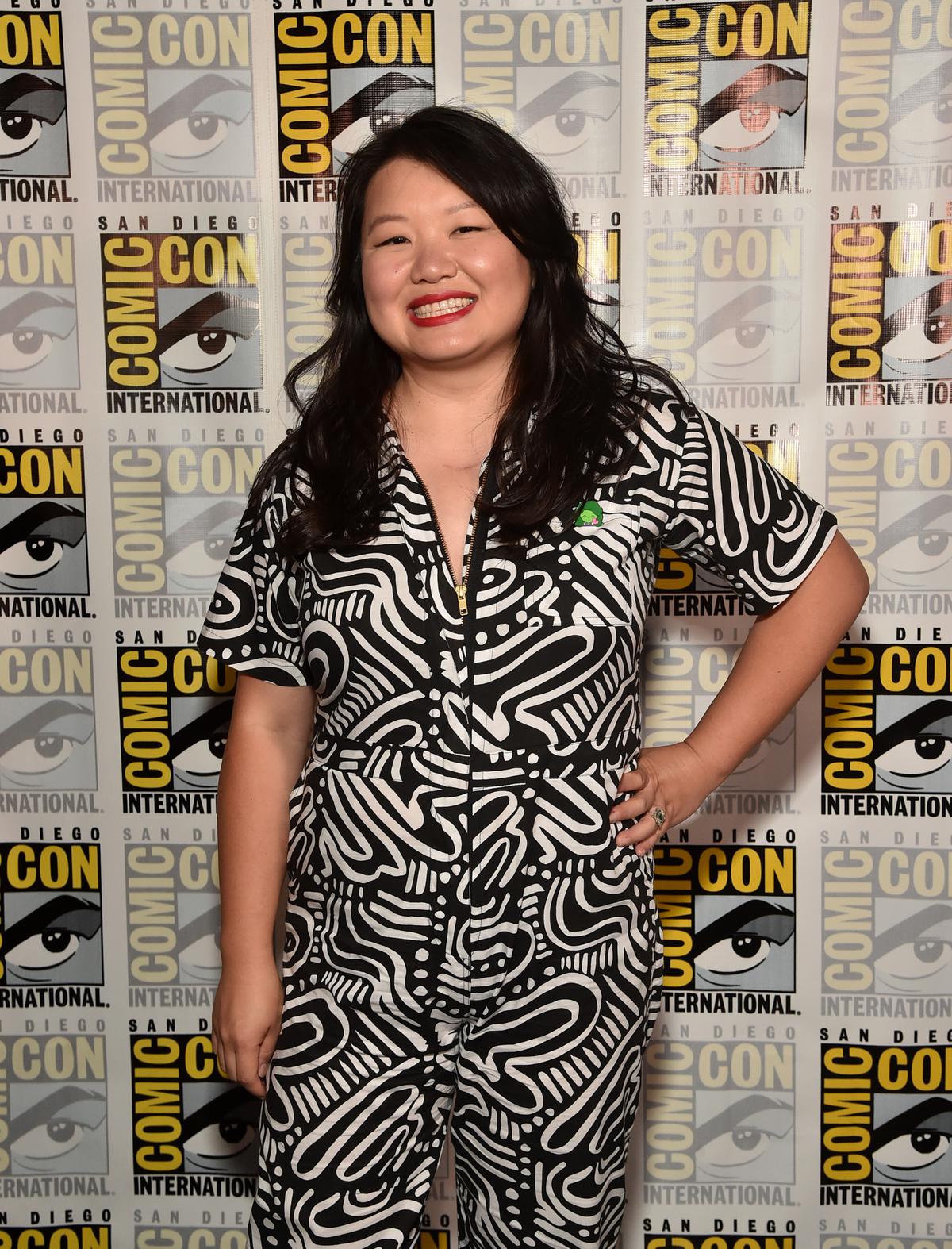 Screenwriter Jessica Gao at San Diego Comic-Con 2022. 