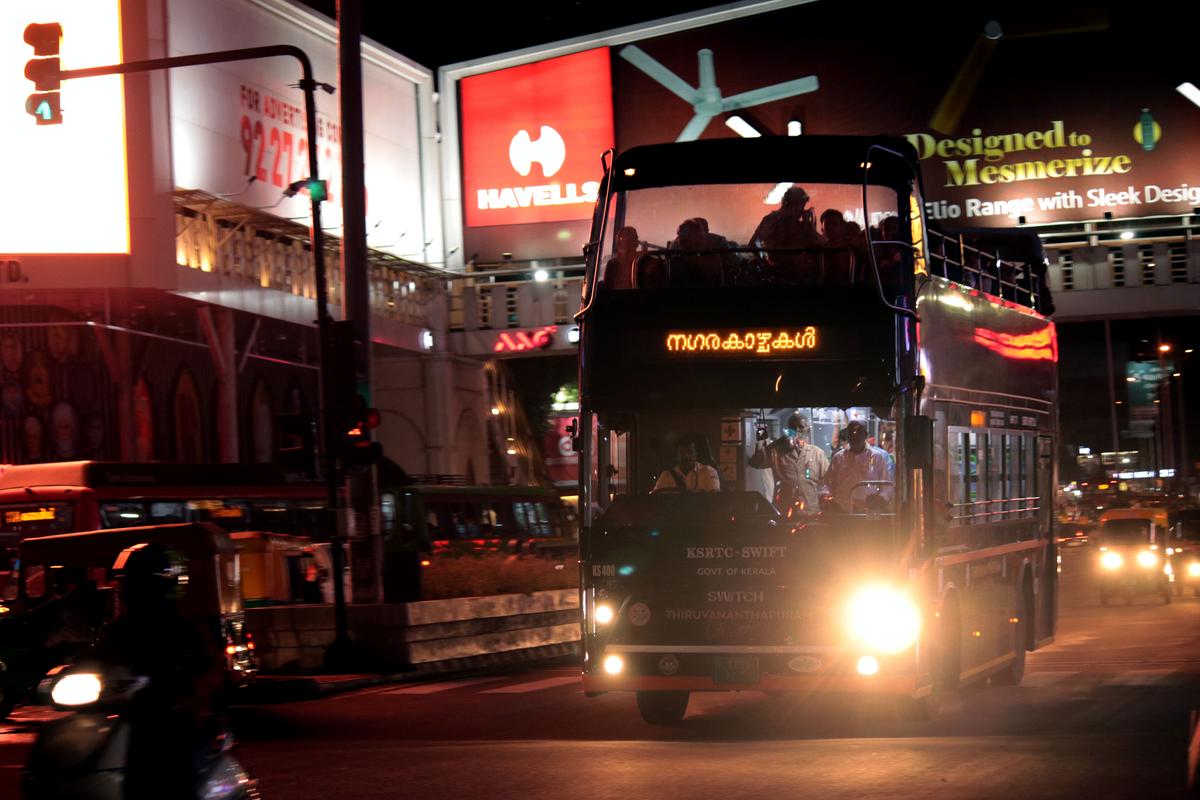 KSRTC ஸ்விஃப்ட்டின் நகர சவாரி - திருவனந்தபுரம் நகரத்தின் வழியாக பயணிகளை பார்வைக்கு அழைத்துச் செல்லும் நகரகழ்ச்சல்