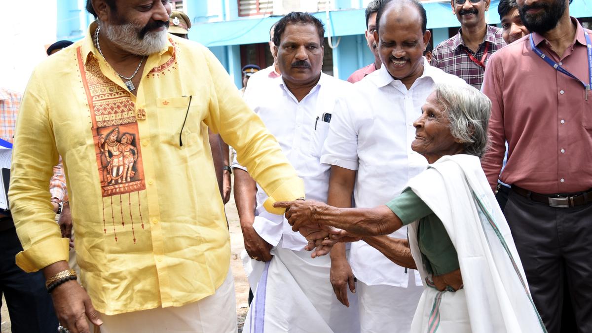 Suresh Gopi offers to help elderly woman rebuild her home