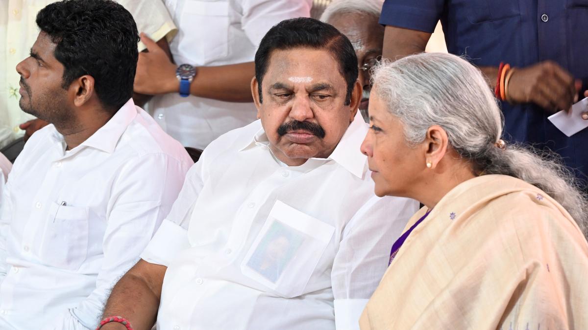 Union Finance Minister Nirmala Sitharaman calls for smooth functioning of NDA in T.N.