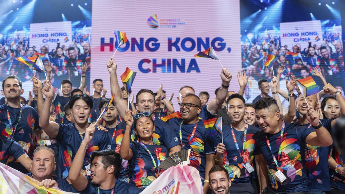 Supporters celebrate opening of Gay Games in Hong Kong, first in Asia, despite lawmakers' opposition