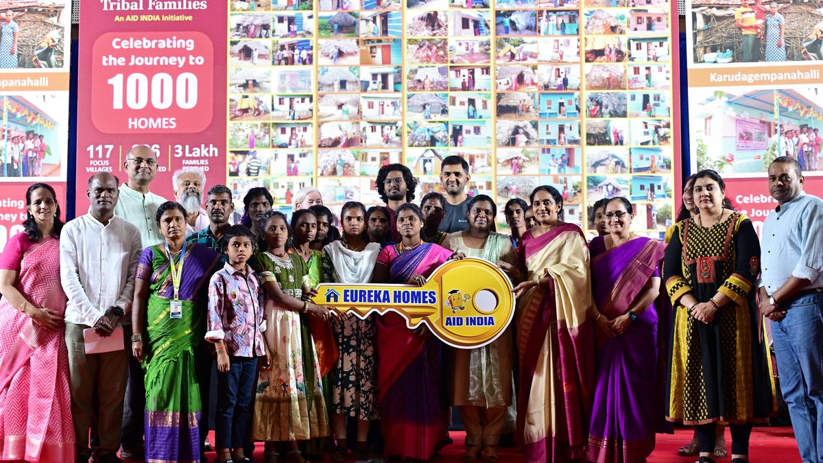 More than 30 tribal families receive houses from NGO