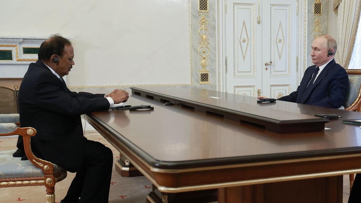 Doval meets Putin in St. Petersburg