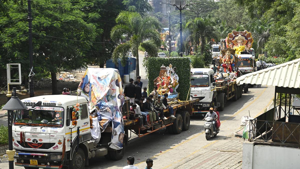 Ganesh immersion escalates traffic gridlock in Hyderabad on Monday