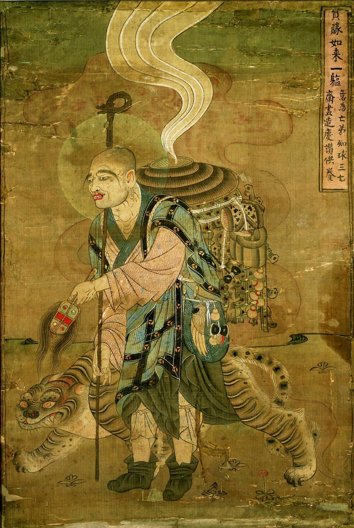 Chinese Buddhist monk Xuanzang in India.