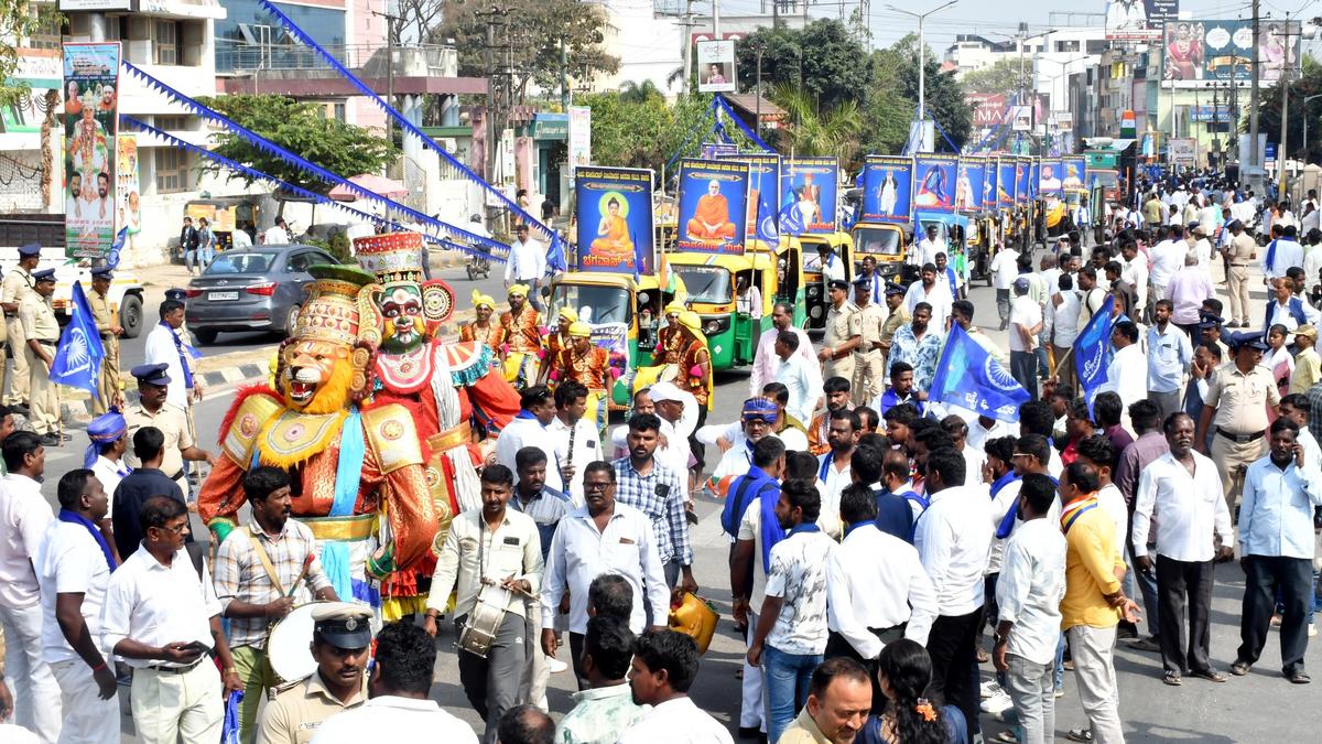 Bhima Koregaon victory anniversary celebration in Hassan draws huge crowd