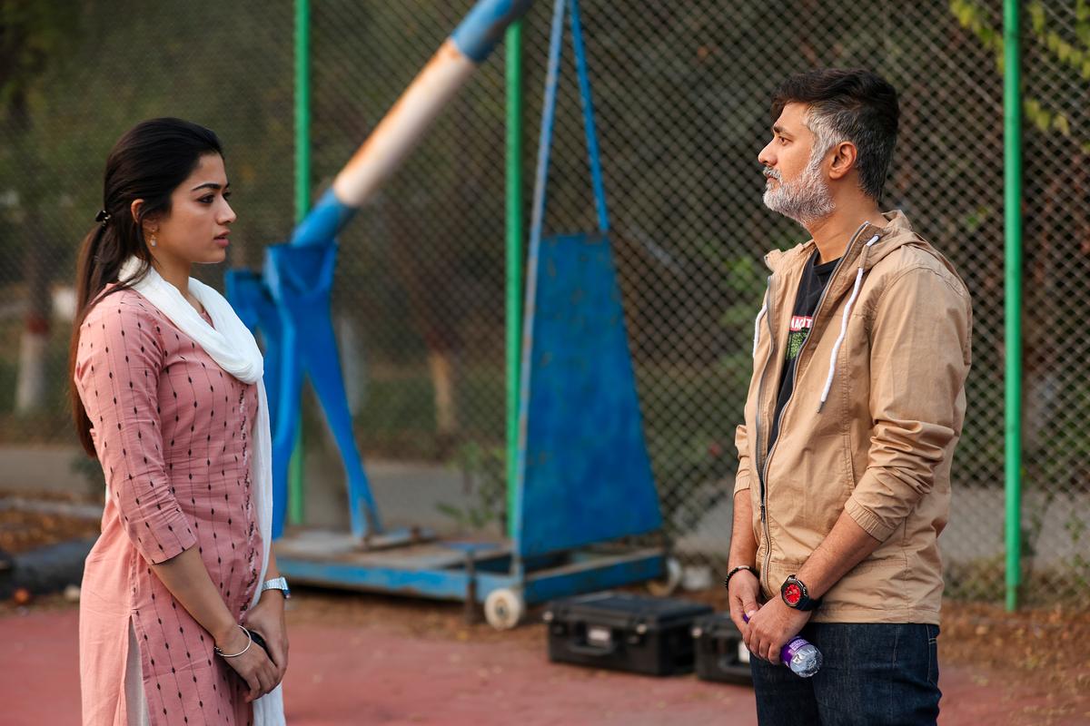 Rashmika Mandanna and Rahul Ravindran on the sets of ‘The Girlfriend’