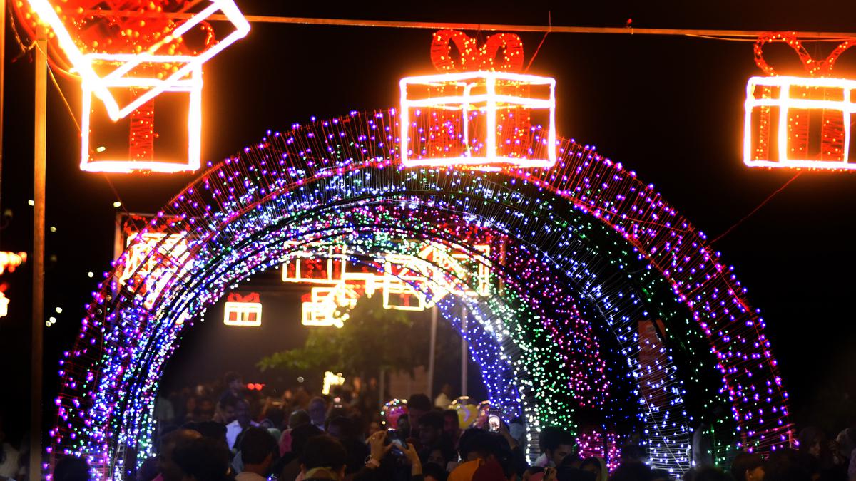 Kozhikode lit up to welcome 2024