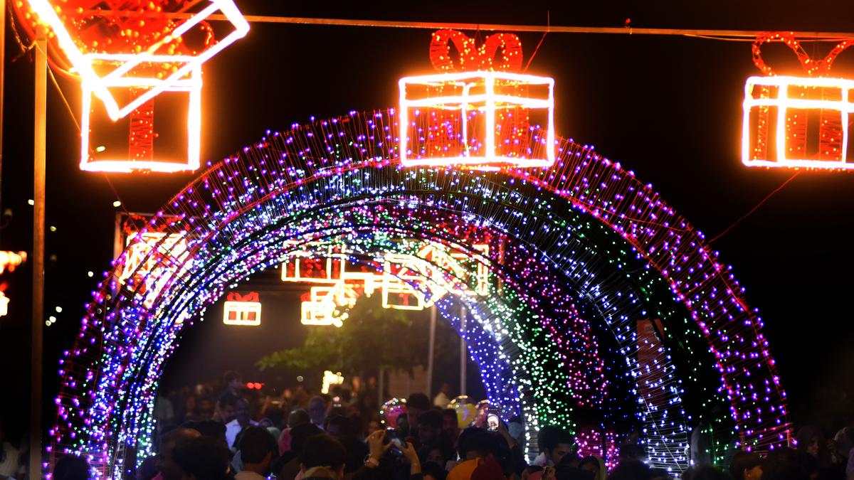 Kozhikode lit up to welcome 2024