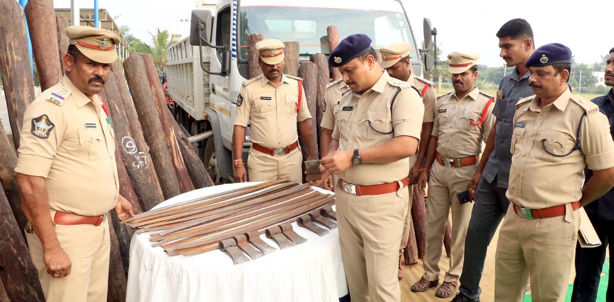 Tirupati, Kadapa police seize huge cache of red sanders