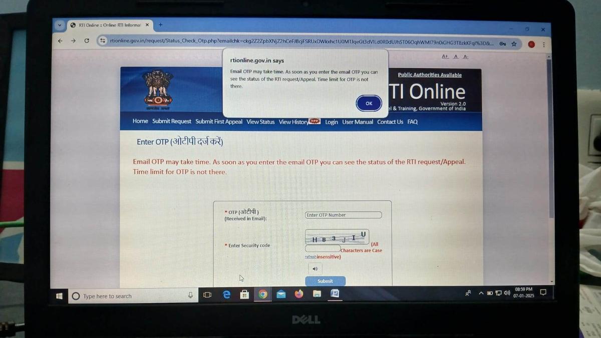 ‘New change in RTI portal makes viewing status of query complicated’