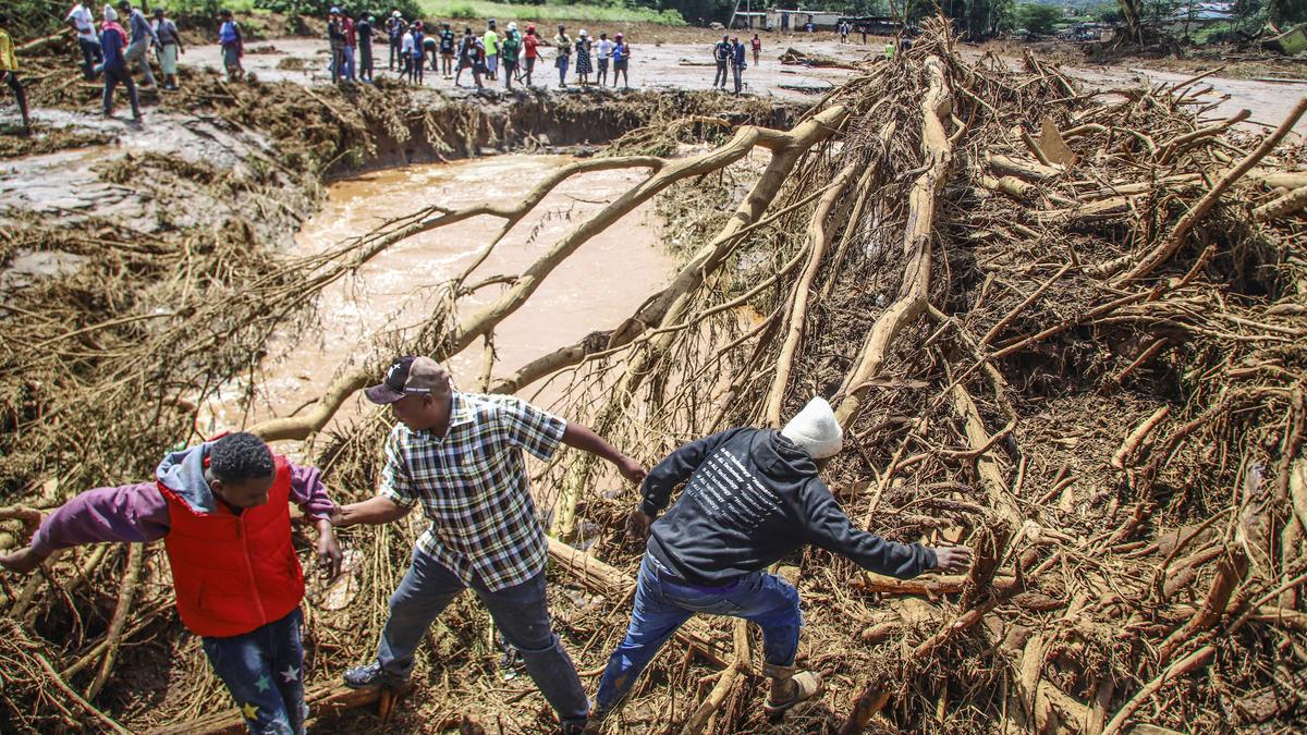 At least 45 people die in western Kenya as floodwaters sweep away houses and cars