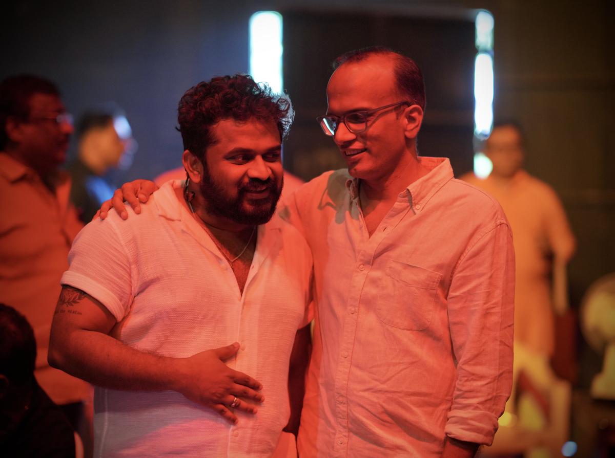 K R Sunil with Tharun Moorthy K R Sunil with Tharun Moorthy