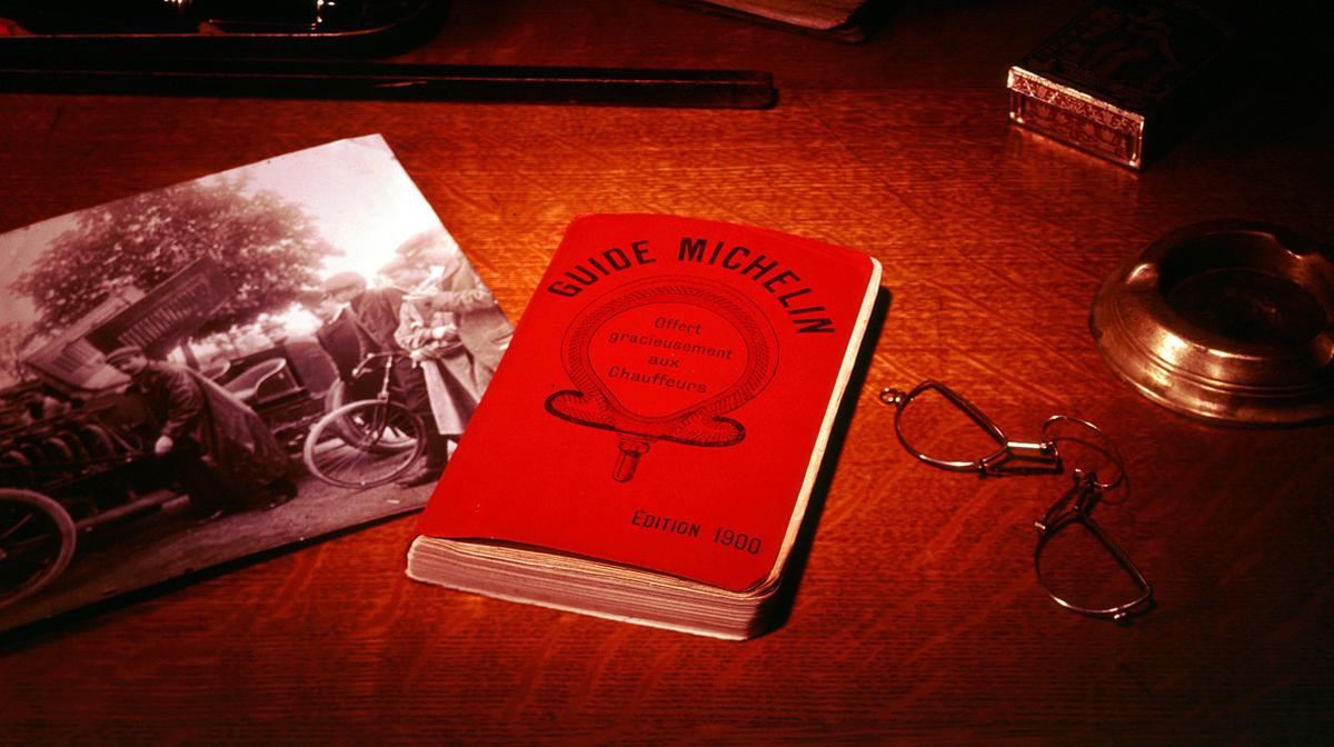 A copy of the Michelin guide 1900 edition