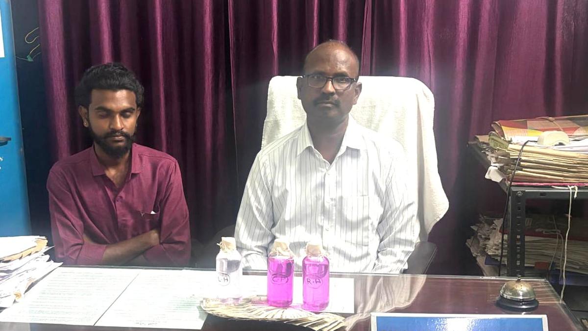 Tahsildar and car driver arrested while accepting bribe in Mahabubabad