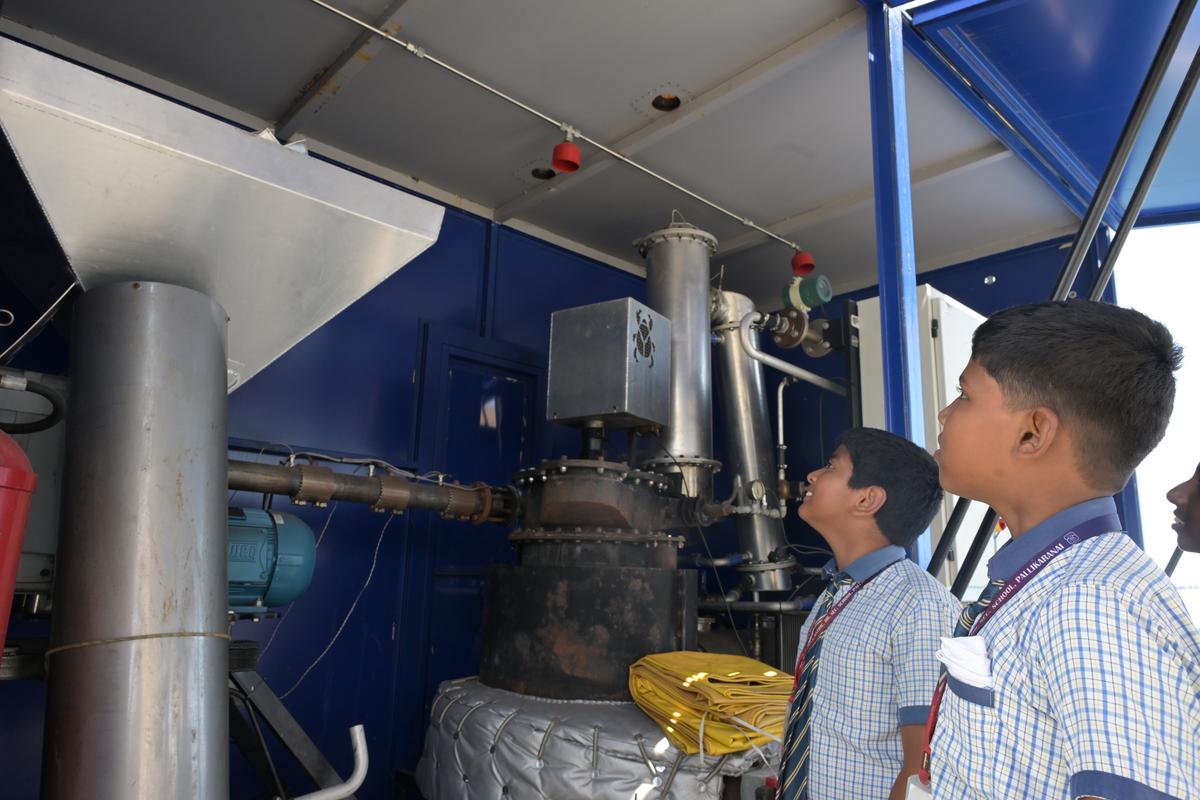 Students from Chennai schools tour the vessel