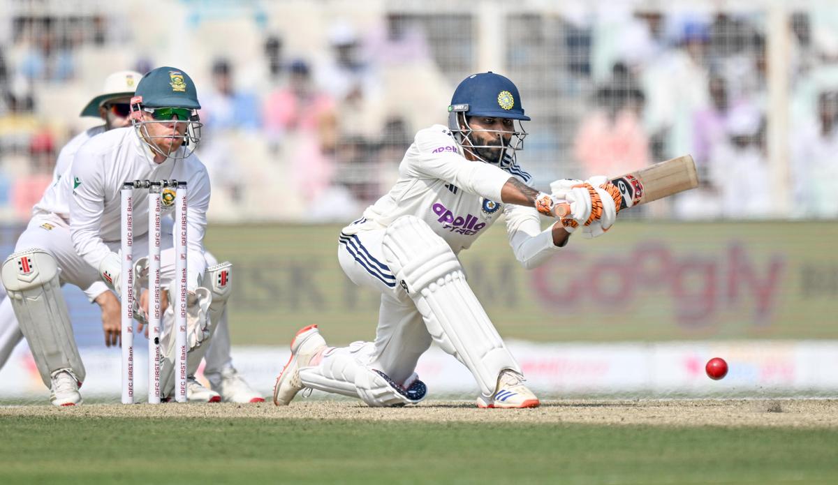 Jadeja completes 4,000 Test runs, enters elite all-round club - The Hindu