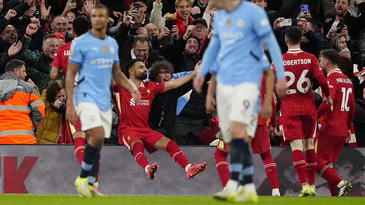 Liverpool beats Man City 2-0 to move nine points clear in the Premier League