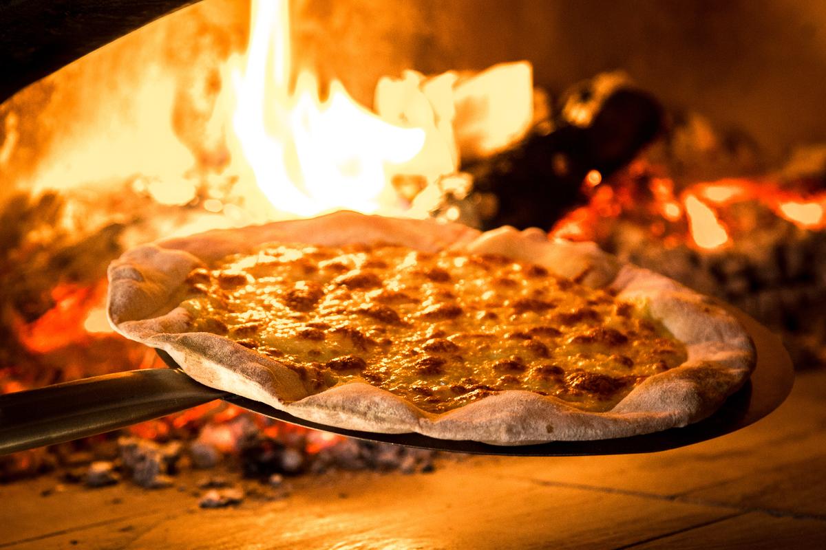 Sourdough wood fired oven pizzas are among the top picks at the boutique resort 