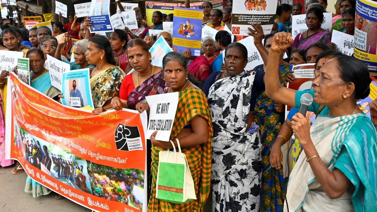 Domestic workers demand better wages, pension