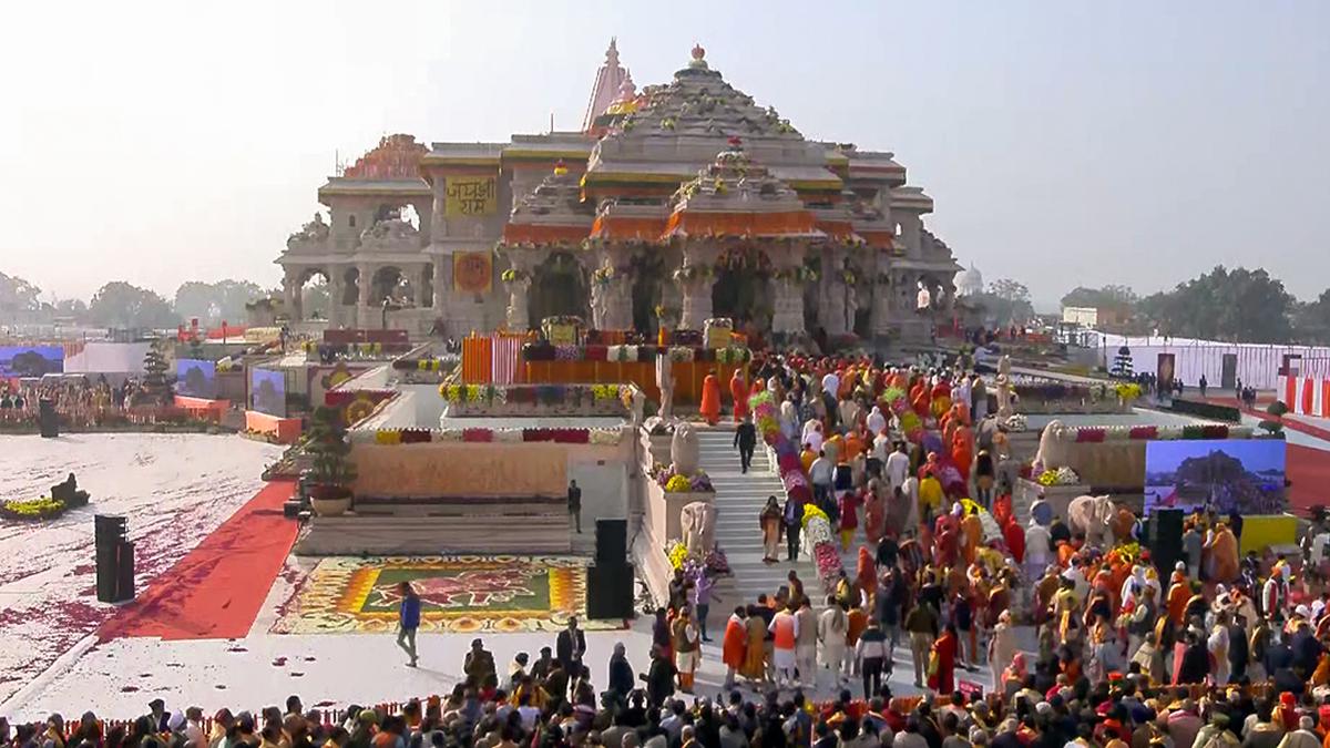 With no iron or steel, Ayodhya temple is a study in sandstone