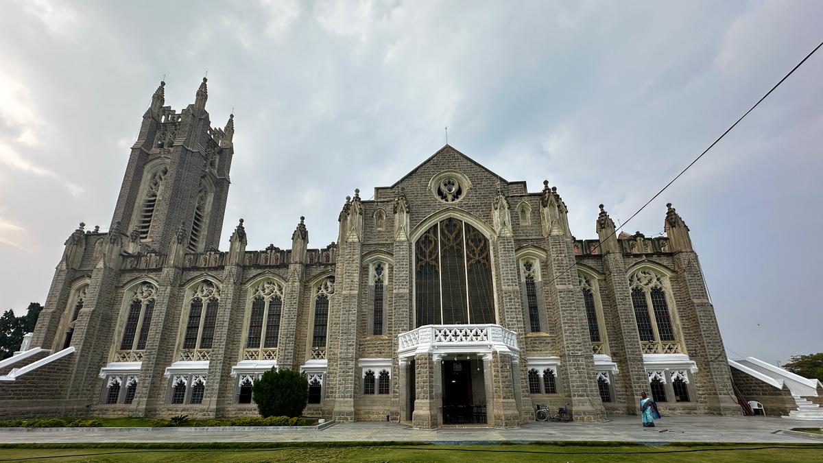 A Christmas inside the Medak cathedral 