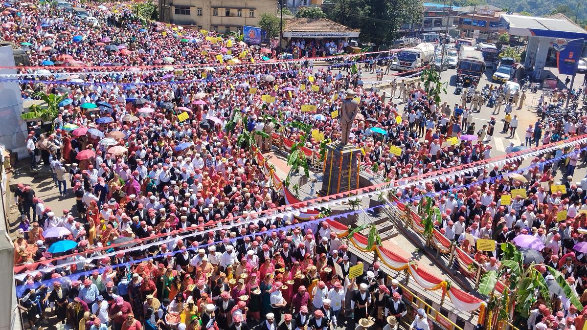 Kodavas unite in historic march to preserve their cultural identity 