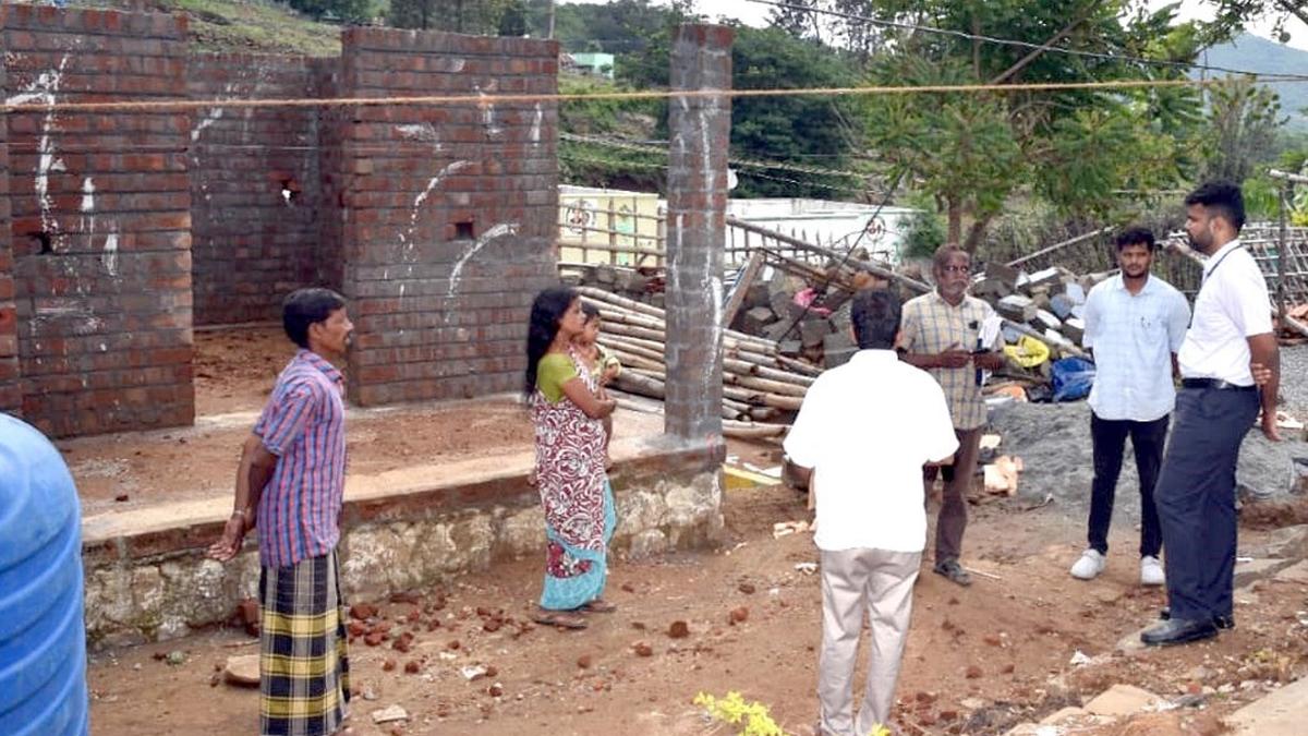 Erode Collector inspects development works in hill areas in Bargur panchayat