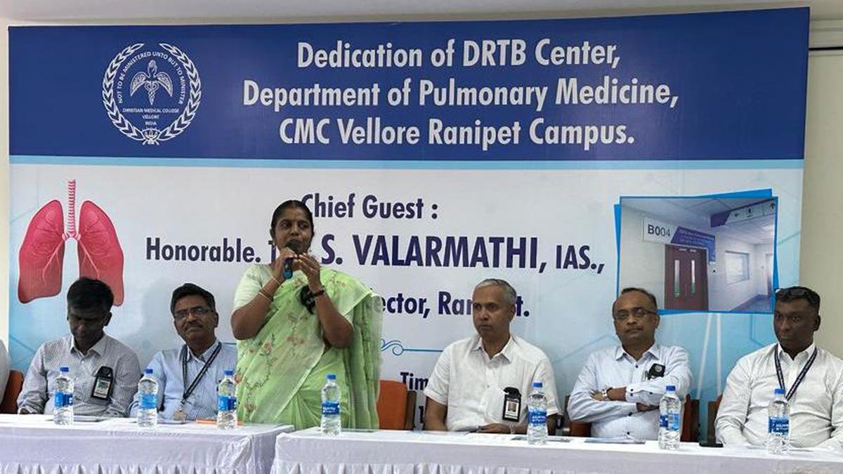 Drug-resistant tuberculosis treatment centre opened at Christian Medical College, Ranipet