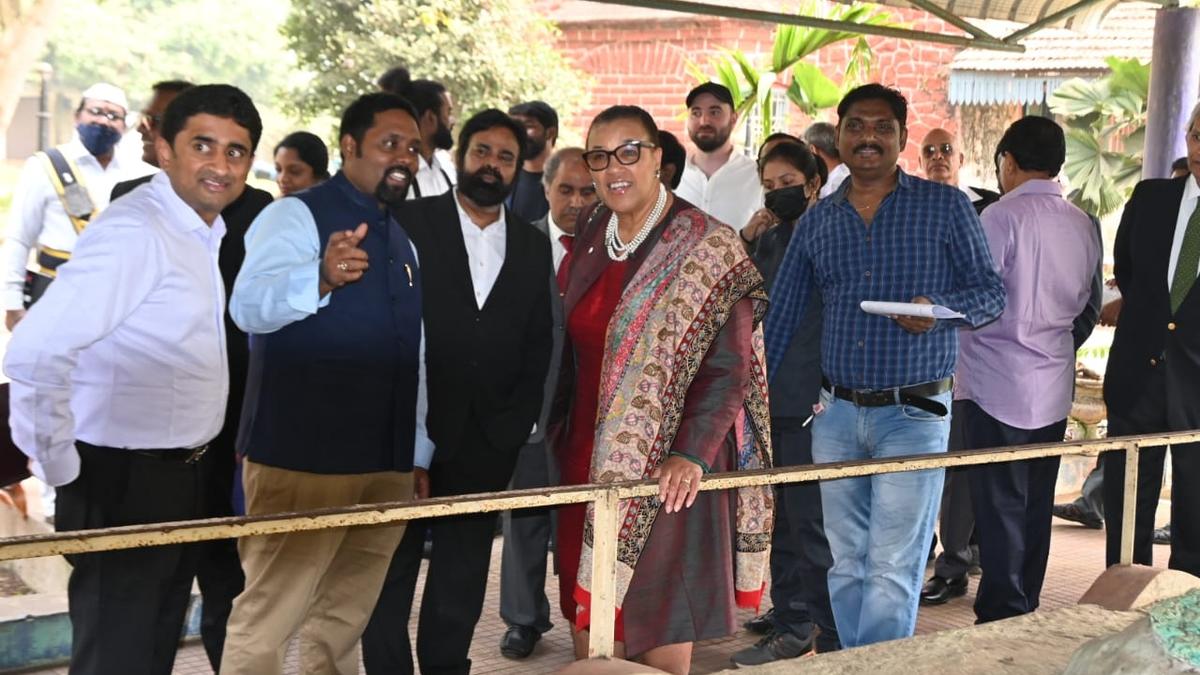 Patricia Scotland, Commonwealth Secretary-General, visits Sir Arthur Cotton museum, barrage at Dowleswaram