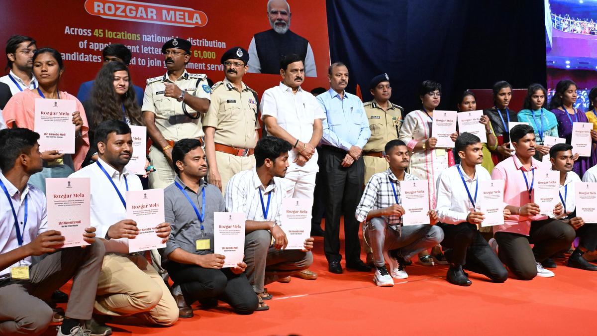 Appointment letters handed over to 392 candidates at 18th Rozgar Mela in Visakhapatnam