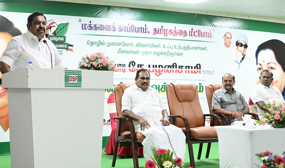 thehindu.com - The Hindu Bureau - Palaniswami hits out at DMK for running 'advertisement-model government' in Tamil Nadu