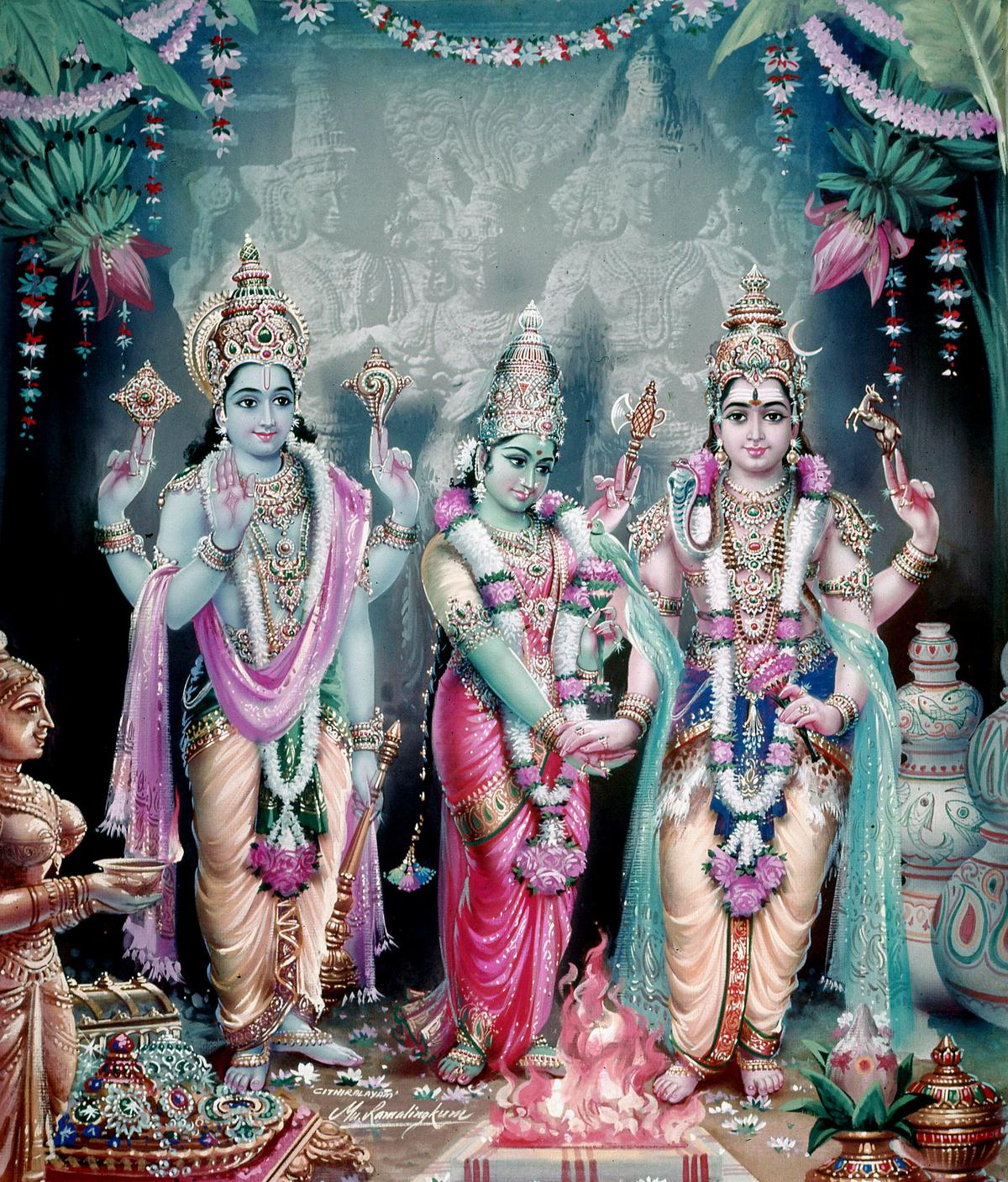 A scene depicting Meenakshi Kalyanam