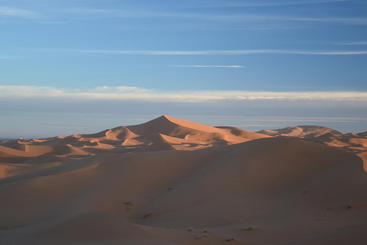 A view of the Lala Lallia star dune of the Sahara Desert, in Erg Chebbi, Morocco, as seen in an undated handout image from 2008 and obtained by Reuters on March 1, 2024. 