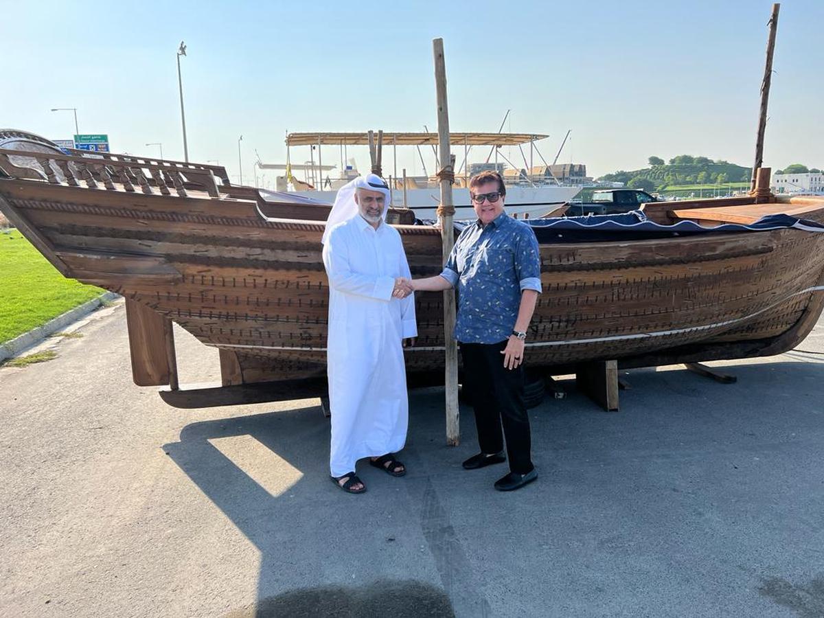 In Kerala, a dhow boat is sewn together to be showcased at the FIFA World Cup, Qatar