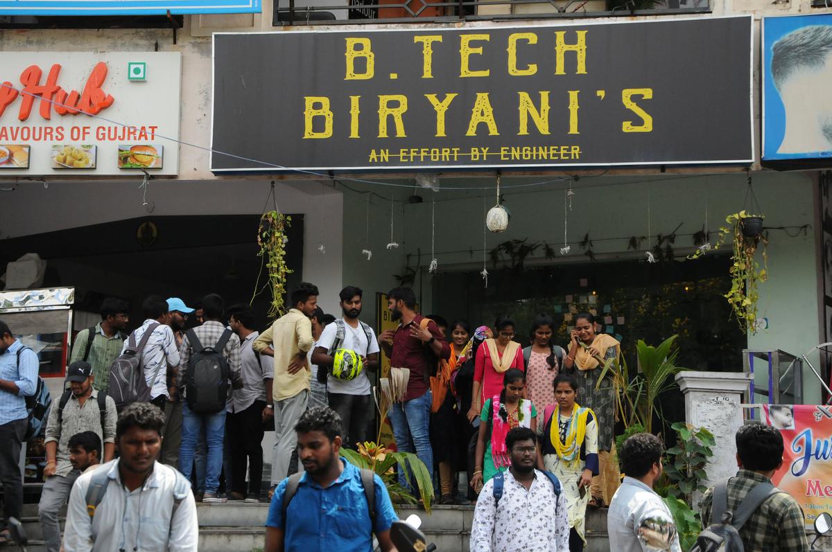 A view of B Tech Biryani at Ameerpet, Hyderabad