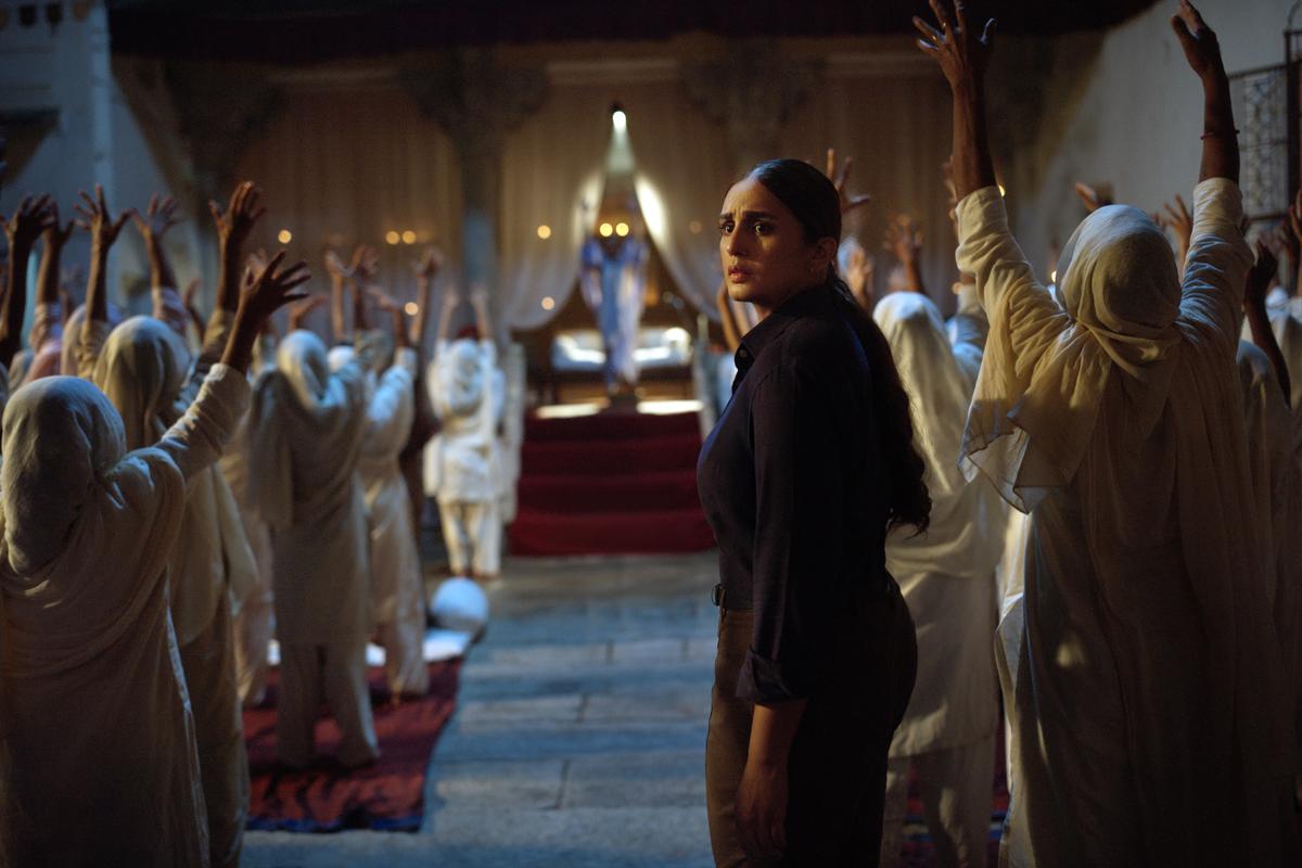 Huma Qureshi in a still from ‘Bayaan’. Huma Qureshi in a still from ‘Bayaan’.