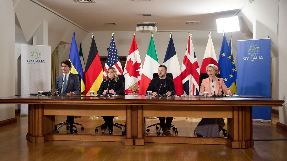 G7 leaders pledge support for Ukraine on war anniversary