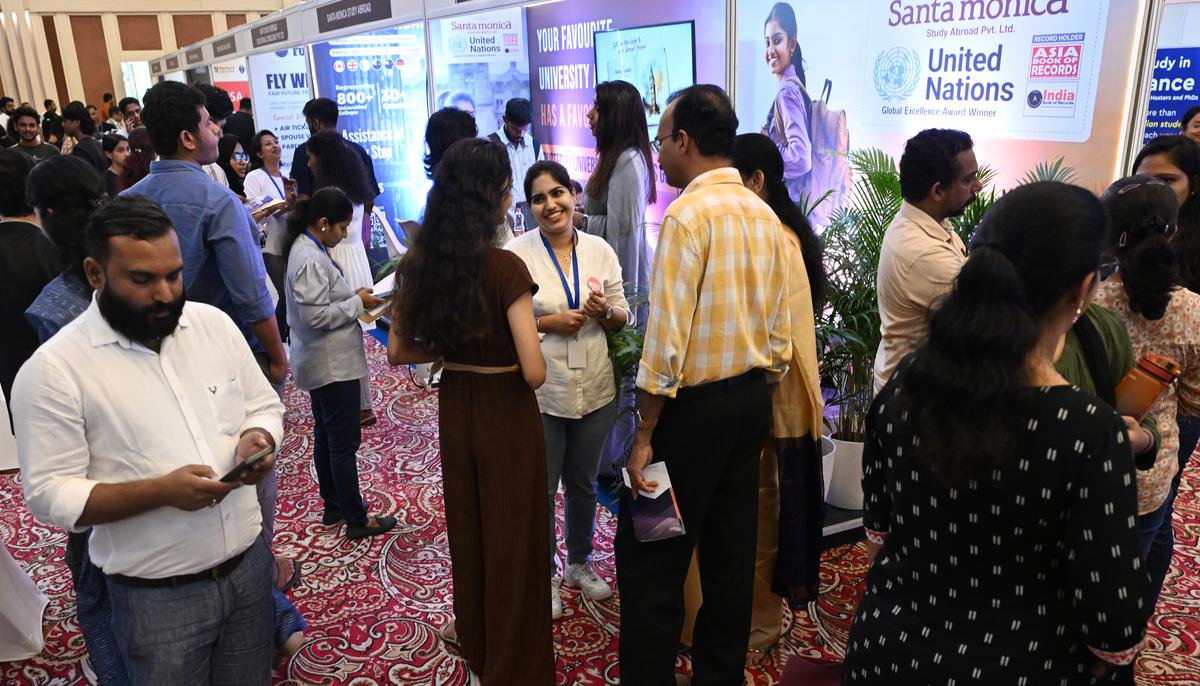 Visitors at the 20th edition of The Hindu Education Plus International Education Fair Vivanta Ernakulam on Wednesday.