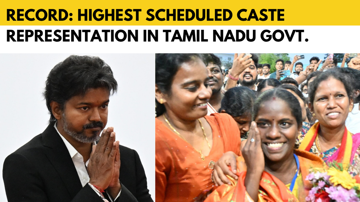 Watch: Vijay’s Tamil Nadu cabinet has 8 ministers from the SC community, a historic first