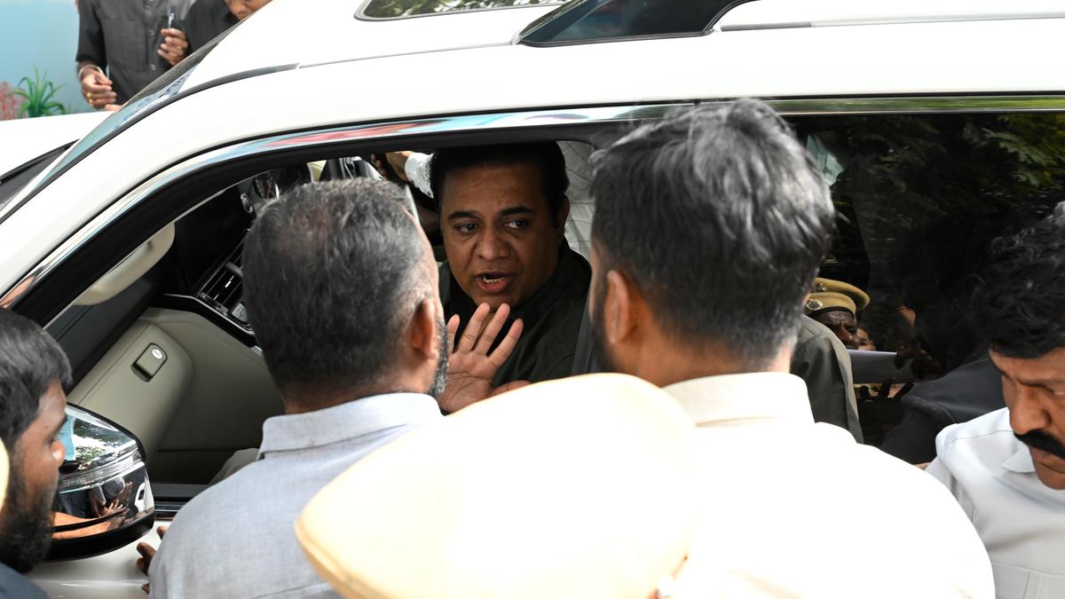 Formula-E race case | KTR appears for questioning at ED headquarters in Hyderabad