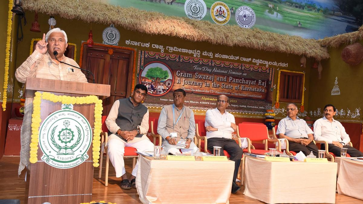 73rd amendment brought comprehensive change in RDPR: Minister H.K. Patil