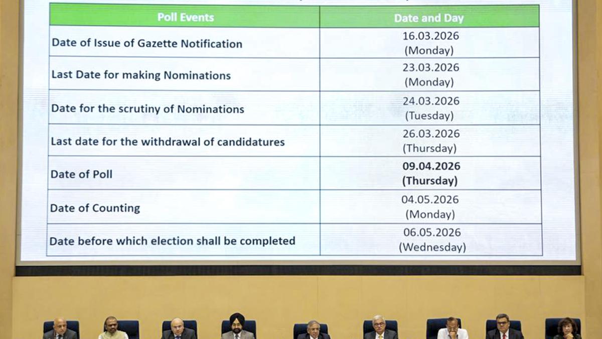 Assam Assembly elections 2026: full schedule