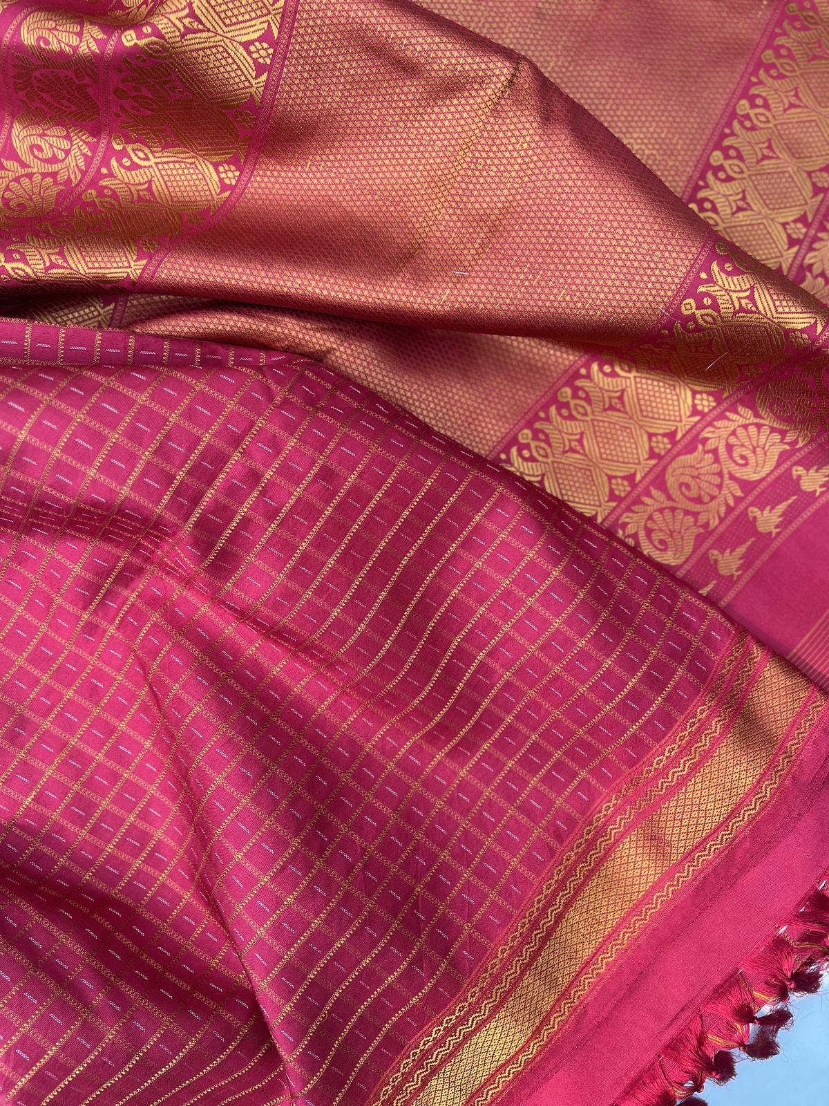 A puja saree recreated by Vimor 
