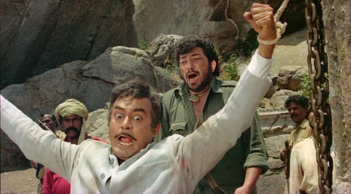 The famed scene where the Thakur loses his hands 